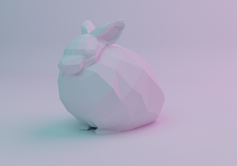 3D rabbit